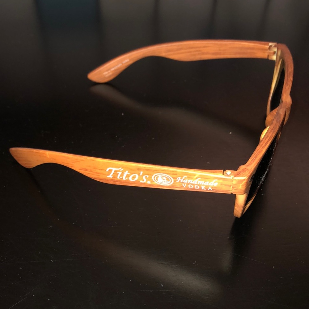 FREE Woodgrain Tito’s Vodka Sunglasses